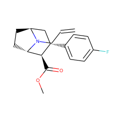 C=CCN1[C@H]2CC[C@H]1[C@H](C(=O)OC)[C@@H](c1ccc(F)cc1)C2 ZINC000100051553