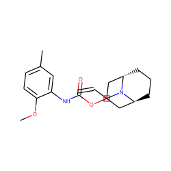 C=CCN1[C@H]2CCC[C@H]1CC(OC(=O)Nc1cc(C)ccc1OC)C2 ZINC000101190791