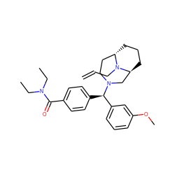 C=CCN1[C@H]2CCC[C@H]1CN([C@H](c1ccc(C(=O)N(CC)CC)cc1)c1cccc(OC)c1)CC2 ZINC000117715221