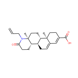 C=CCN1C(=O)CC[C@H]2[C@@H]3CC=C4C=C(C(=O)O)CC[C@]4(C)[C@H]3CC[C@@]21C ZINC000095554585