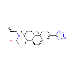 C=CCN1C(=O)CC[C@H]2[C@@H]3CC=C4C=C(c5nn[nH]n5)CC[C@]4(C)[C@H]3CC[C@@]21C ZINC000653714275