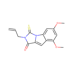 C=CCN1C(=O)c2cc3c(OC)cc(OC)cc3n2C1=S ZINC000013487554