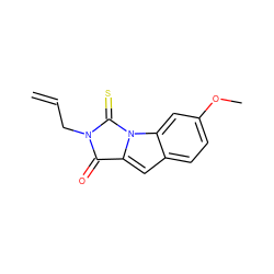 C=CCN1C(=O)c2cc3ccc(OC)cc3n2C1=S ZINC000013487552