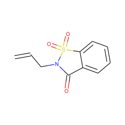 C=CCN1C(=O)c2ccccc2S1(=O)=O ZINC000000299153