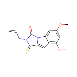 C=CCN1C(=O)n2c(cc3c(OC)cc(OC)cc32)C1=S ZINC000013487564