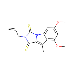 C=CCN1C(=S)c2c(C)c3c(OC)cc(OC)cc3n2C1=S ZINC000013487569