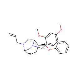 C=CCN1C[C@@H]2[C@@H](COc3ccccc3)CC[C@H]1CN2Cc1ccc(OC)cc1OC ZINC000084641245