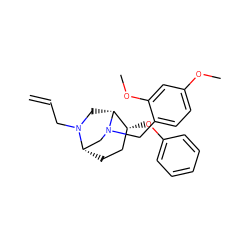 C=CCN1C[C@@H]2[C@H](Oc3ccccc3)CC[C@H]1CN2Cc1ccc(OC)cc1OC ZINC000040956535