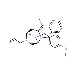 C=CCN1C[C@@H]2c3nc4ccccc4c(C)c3C[C@H]1CN2Cc1ccc(OC)cc1 ZINC000045506278