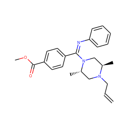 C=CCN1C[C@H](C)N(/C(=N\c2ccccc2)c2ccc(C(=O)OC)cc2)C[C@H]1C ZINC000100800586