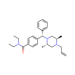 C=CCN1C[C@H](C)N([C@@H](c2ccccc2)c2ccc(C(=O)N(CC)CC)cc2)C[C@H]1C ZINC000019365698