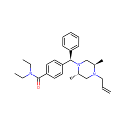 C=CCN1C[C@H](C)N([C@H](c2ccccc2)c2ccc(C(=O)N(CC)CC)cc2)C[C@H]1C ZINC000022454240