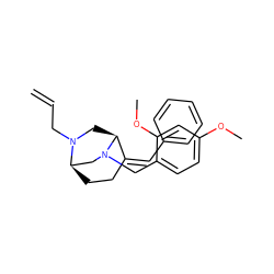 C=CCN1C[C@H]2/C(=C\c3ccccc3)CC[C@@H]1CN2Cc1ccc(OC)cc1OC ZINC000040953016