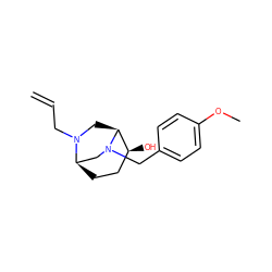 C=CCN1C[C@H]2[C@@H](O)CC[C@@H]1CN2Cc1ccc(OC)cc1 ZINC000040953799