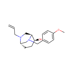 C=CCN1C[C@H]2[C@@H](O)CC[C@H]1CN2Cc1ccc(OC)cc1 ZINC000101193302