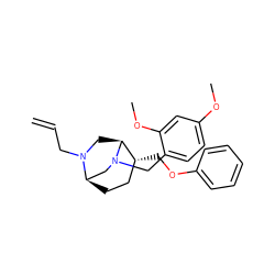 C=CCN1C[C@H]2[C@H](COc3ccccc3)CC[C@@H]1CN2Cc1ccc(OC)cc1OC ZINC000084641249