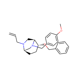 C=CCN1C[C@H]2[C@H](OCc3ccccc3)CC[C@@H]1CN2Cc1ccc(OC)cc1 ZINC000040428892