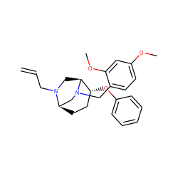 C=CCN1C[C@H]2[C@H](Oc3ccccc3)CC[C@@H]1CN2Cc1ccc(OC)cc1OC ZINC000040422917