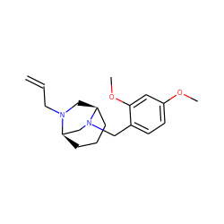 C=CCN1C[C@H]2CCC[C@@H]1CN2Cc1ccc(OC)cc1OC ZINC000040859905