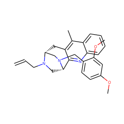 C=CCN1C[C@H]2c3nc4ccccc4c(C)c3C[C@@H]1CN2Cc1ccc(OC)cc1OC ZINC000040429858