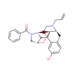 C=CCN1CC[C@@]23c4cc(O)ccc4C[C@H]1[C@]21CC[C@H]2[C@H]3[C@@H](CN2C(=O)c2ccccc2)O1 ZINC001772620437