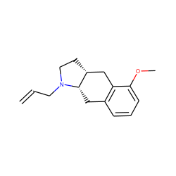 C=CCN1CC[C@@H]2Cc3c(cccc3OC)C[C@@H]21 ZINC000013826549