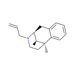 C=CCN1CC[C@]2(C)c3ccccc3C[C@H]1[C@@H]2C ZINC000026746052