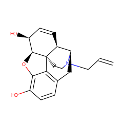 C=CCN1CC[C@]23c4c5ccc(O)c4O[C@H]2[C@@H](O)C=C[C@H]3[C@H]1C5 ZINC000003875420