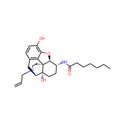 C=CCN1CC[C@]23c4c5ccc(O)c4O[C@H]2[C@H](NC(=O)CCCCCC)CC[C@@]3(O)[C@H]1C5 ZINC000095552399