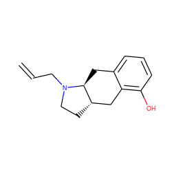 C=CCN1CC[C@H]2Cc3c(O)cccc3C[C@@H]21 ZINC000013826578