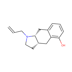 C=CCN1CC[C@H]2Cc3c(O)cccc3C[C@H]21 ZINC000013826577