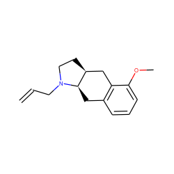 C=CCN1CC[C@H]2Cc3c(cccc3OC)C[C@H]21 ZINC000013826565