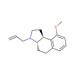 C=CCN1CC[C@H]2c3c(cccc3OC)CC[C@@H]21 ZINC000013826492