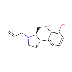 C=CCN1CC[C@H]2c3cccc(O)c3CC[C@@H]21 ZINC000013826535