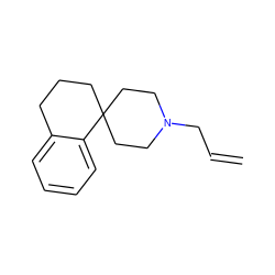 C=CCN1CCC2(CCCc3ccccc32)CC1 ZINC000013455502