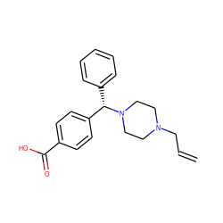 C=CCN1CCN([C@@H](c2ccccc2)c2ccc(C(=O)O)cc2)CC1 ZINC000028761690