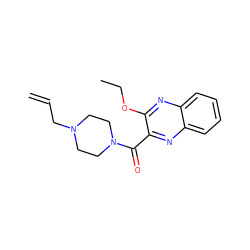 C=CCN1CCN(C(=O)c2nc3ccccc3nc2OCC)CC1 ZINC000066098988