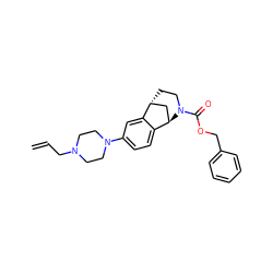 C=CCN1CCN(c2ccc3c(c2)[C@@H]2CCN(C(=O)OCc4ccccc4)[C@@H]3C2)CC1 ZINC001772627972