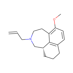 C=CCN1CCc2c(OC)ccc3c2[C@H](CCC3)C1 ZINC000027715740