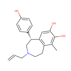 C=CCN1CCc2c(cc(O)c(O)c2C)[C@@H](c2ccc(O)cc2)C1 ZINC000027323527