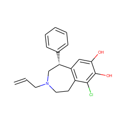 C=CCN1CCc2c(cc(O)c(O)c2Cl)[C@@H](c2ccccc2)C1 ZINC000003870318