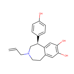 C=CCN1CCc2cc(O)c(O)cc2[C@H](c2ccc(O)cc2)C1 ZINC000027322994