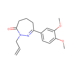 C=CCN1N=C(c2ccc(OC)c(OC)c2)CCCC1=O ZINC001772620601