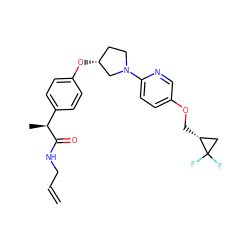 C=CCNC(=O)[C@@H](C)c1ccc(O[C@@H]2CCN(c3ccc(OC[C@@H]4CC4(F)F)cn3)C2)cc1 ZINC001772590369