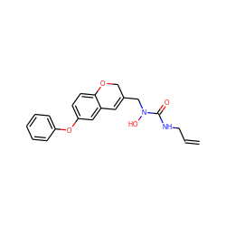 C=CCNC(=O)N(O)CC1=Cc2cc(Oc3ccccc3)ccc2OC1 ZINC000013833878