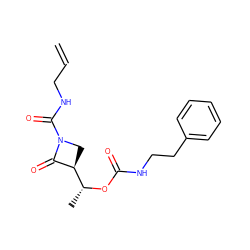 C=CCNC(=O)N1C[C@@H]([C@@H](C)OC(=O)NCCc2ccccc2)C1=O ZINC000095598157