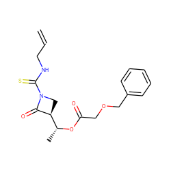 C=CCNC(=S)N1C[C@@H]([C@@H](C)OC(=O)COCc2ccccc2)C1=O ZINC000095594628