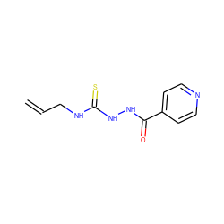 C=CCNC(=S)NNC(=O)c1ccncc1 ZINC000005725776