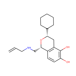 C=CCNC[C@@H]1O[C@H](C2CCCCC2)Cc2c1ccc(O)c2O ZINC000013823838