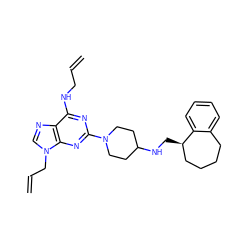 C=CCNc1nc(N2CCC(NC[C@@H]3CCCCc4ccccc43)CC2)nc2c1ncn2CC=C ZINC000013759618